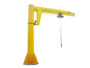 360 gradd Workshop Column Floor Mounted Jib Crane