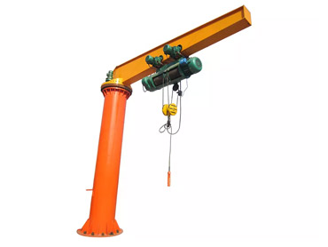 10 ton column mounted dŵr jib crane gyda hoist